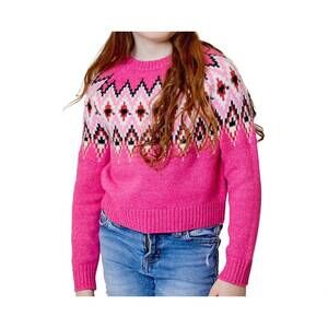 NEW DESIGN HISTORY girl's knit beanie in pink dream combo